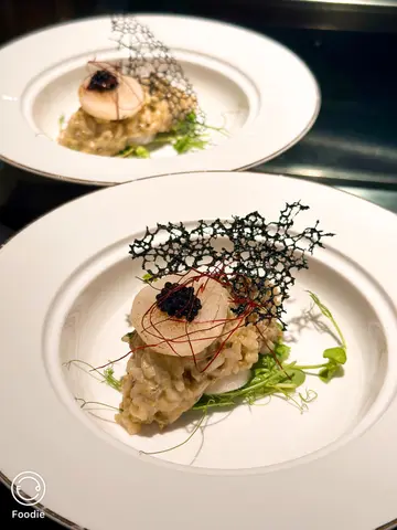 轻炙日本鲜带子配鲜蚝忌廉意大利饭