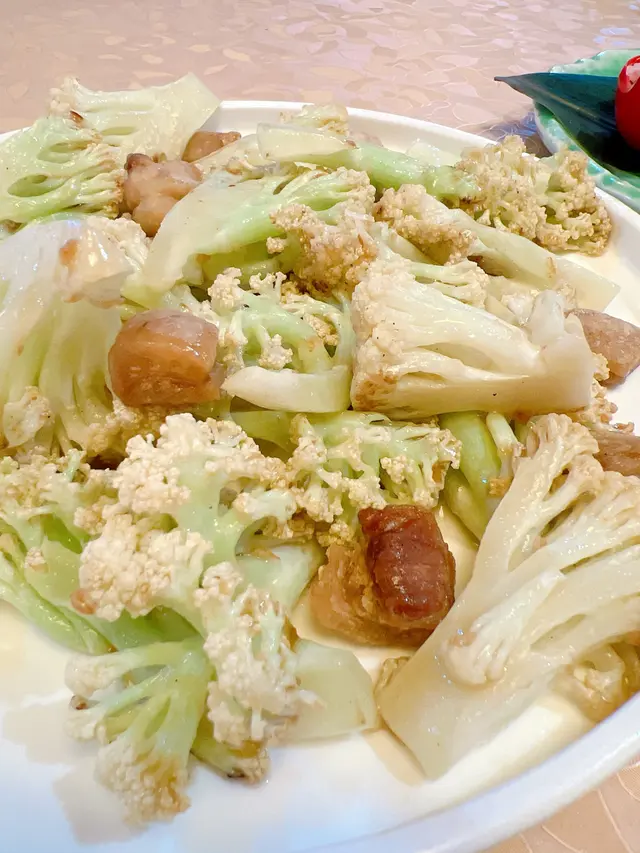 豬油渣福菜花
