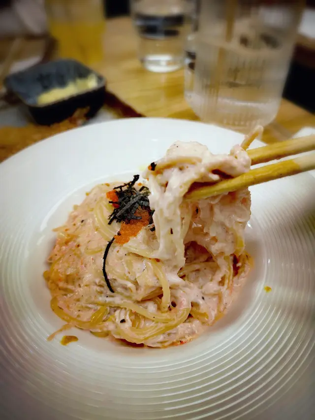 明太子蟹肉意粉