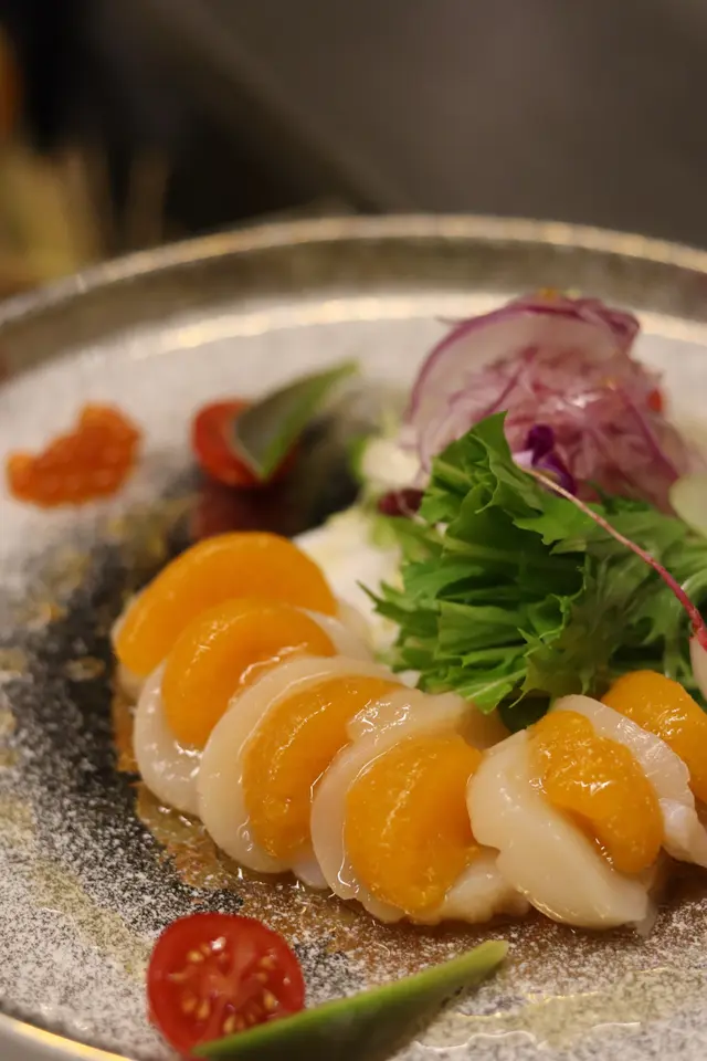 日式金柑帆立貝刺身