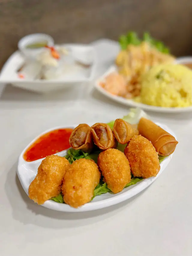 泰式炸蝦餅拼炸春卷