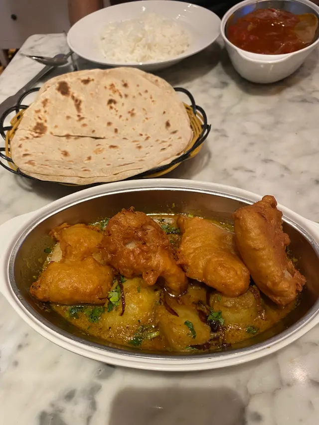 馬來咖哩魚配薄餅