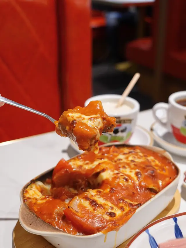 焗茄汁牛筋牛肋條飯