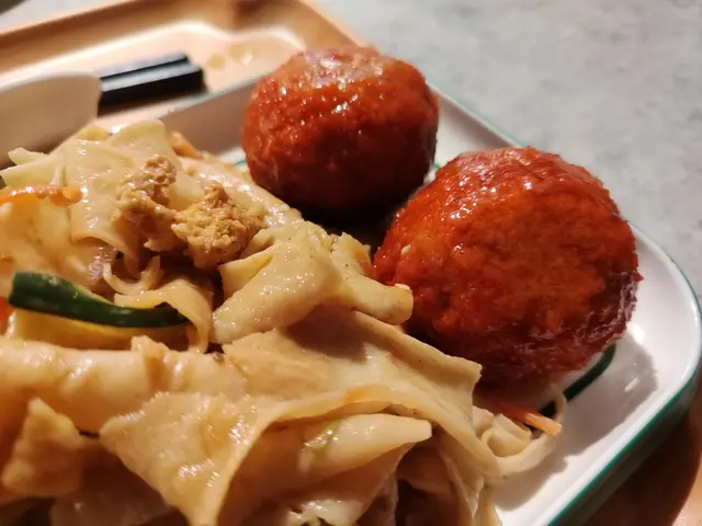 麻醬粉皮 + 獅子頭