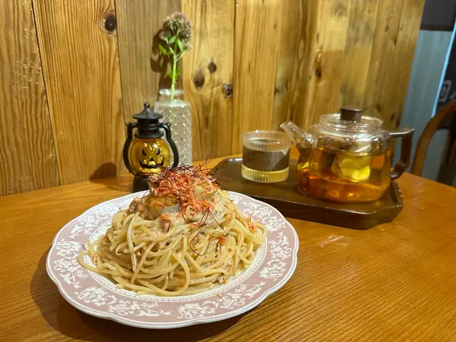 櫻花蝦帶子奶油意粉