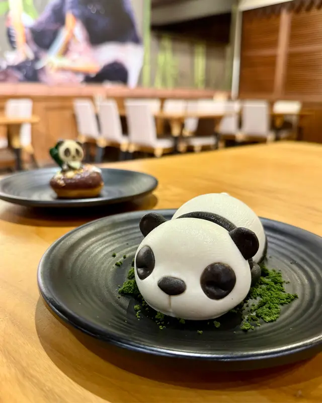 熊貓寶寶黑芝麻椰汁布甸 