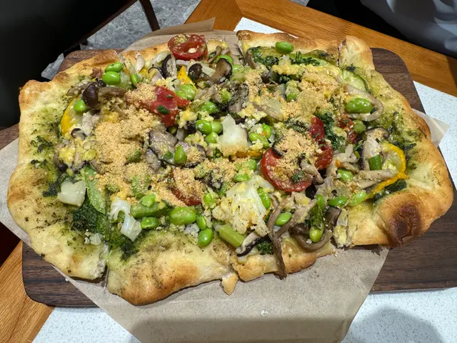 田園本地有機莧菜青醬薄餅