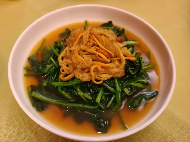 蟲草花油揚扒菜苗
