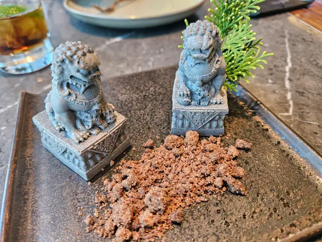 單睇石獅造型就滿分，香香芝蔴味，好食👍