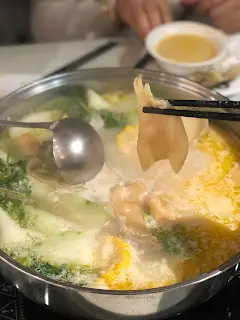 冬瓜瑤柱花膠新鮮雞湯鍋