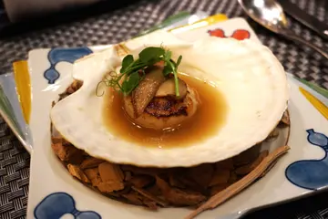 铁板烧帆立贝松茸清汤