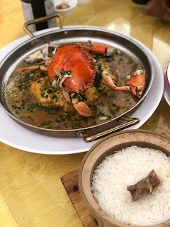 膏蟹蒸肉餅（配煲仔白飯）
