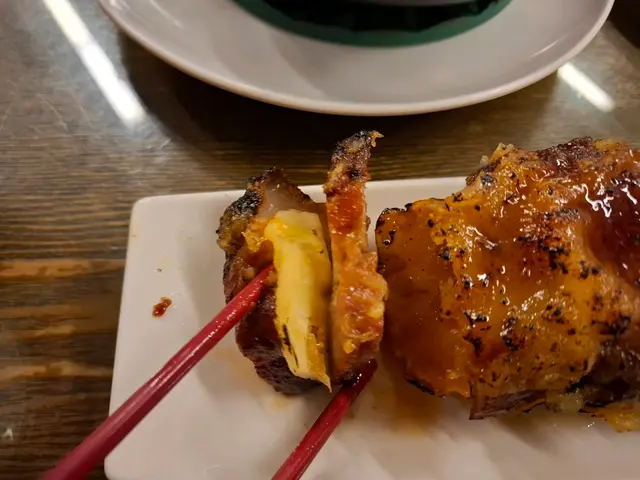 叉燒中間夾菠蘿片