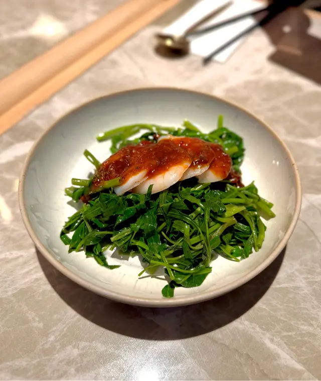 蝦仁同通菜都夠爽。