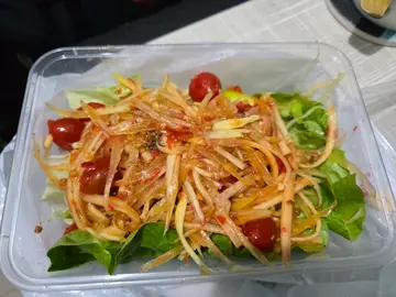 酸辣木瓜沙律