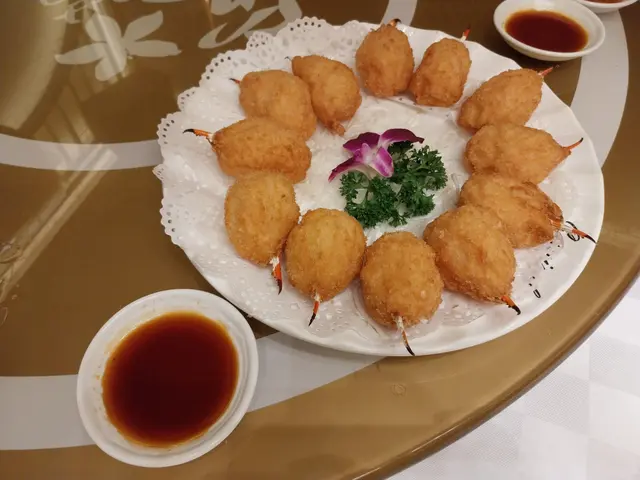 百花炸蟹拑