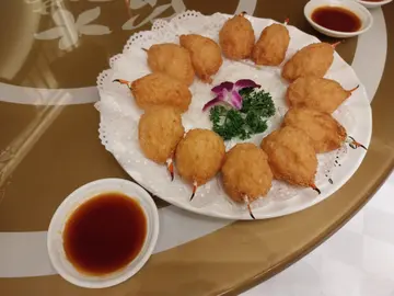 百花炸蟹拑