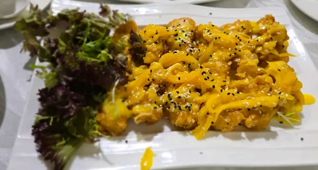 招牌芒果香酥豆腐