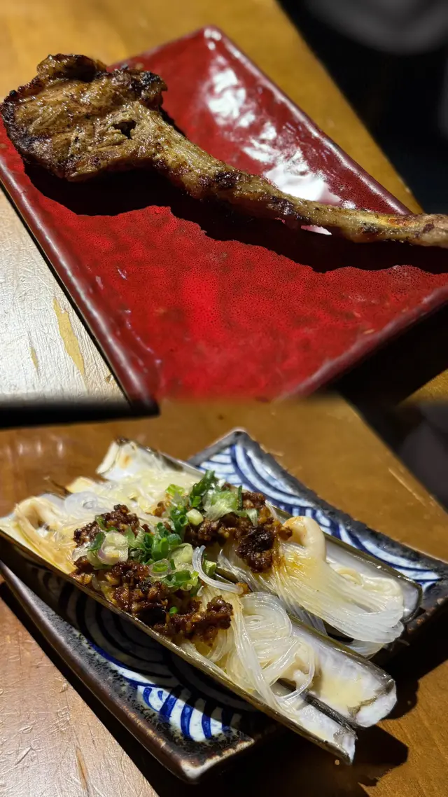 秘制燒羊架+ 欖角粉絲蒜蓉燒蟶子