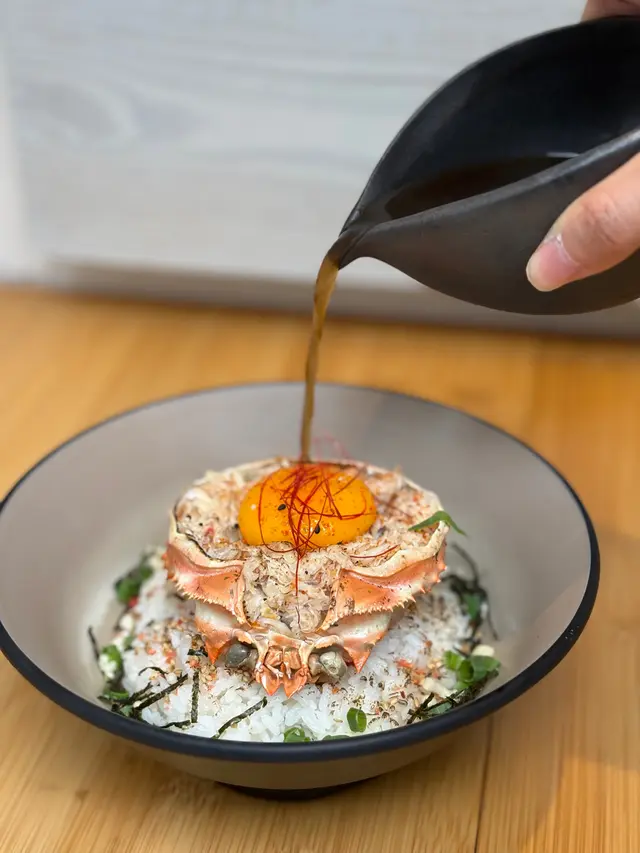 松葉蟹盛茶漬丼