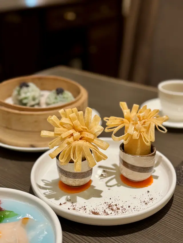 松露鮮蝦菊花卷