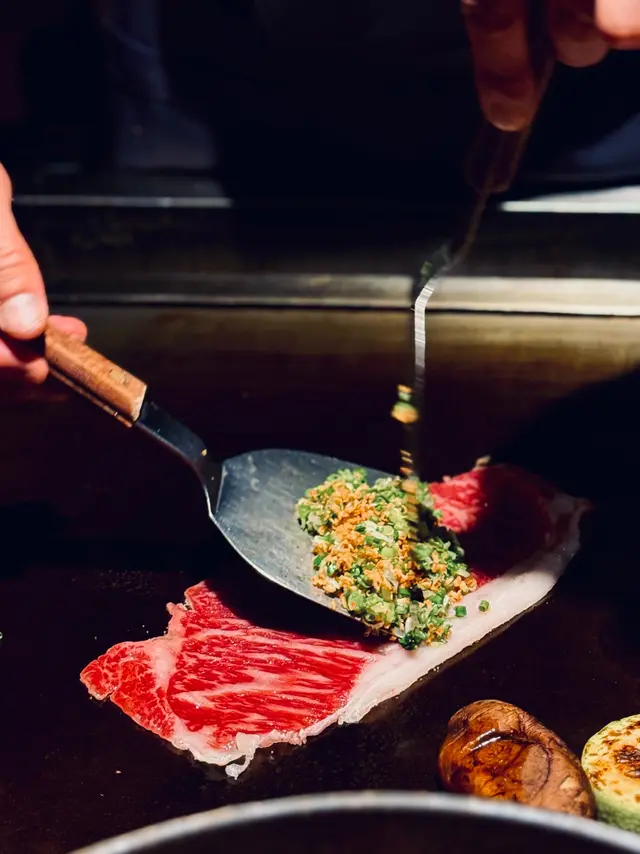 香蒜味噌薄燒和牛