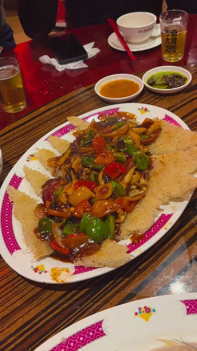 豉椒炒蟶子皇配煎米底