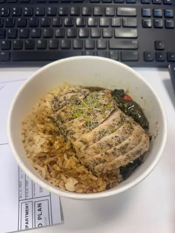 Pork loin with spinach