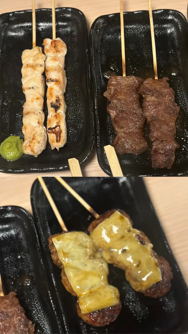 雞柳、牛肉、芝士雞肉丸