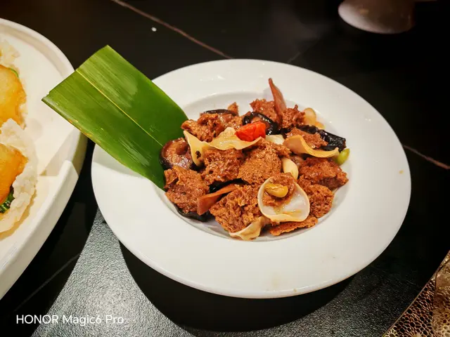 麵筋吸收了汁液, 海綿的質地, 好吃.