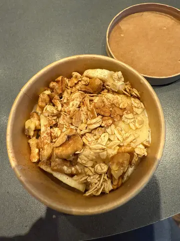 Honey  banna  walnut  yogurt