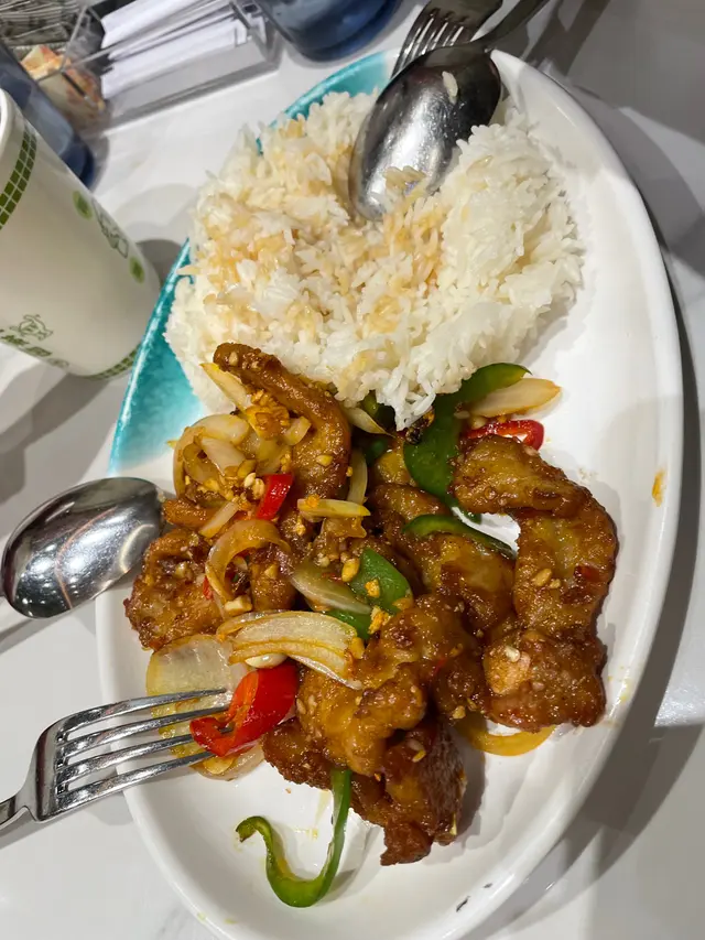 椒鹽豬扒飯