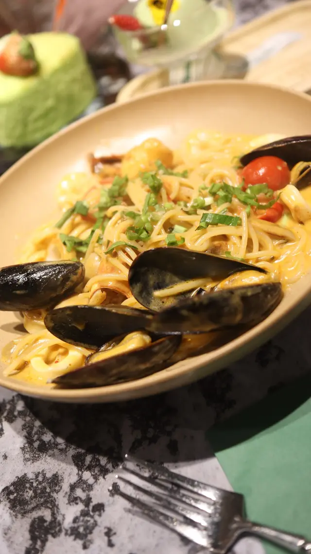 大蝦海鮮冬陰公意大利粉