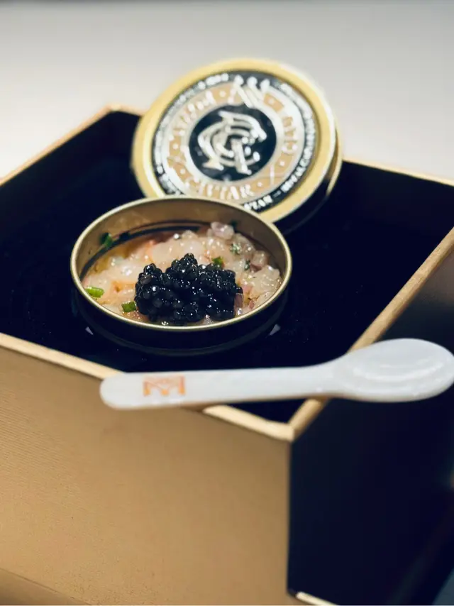 Caviar Box with Red Prawn