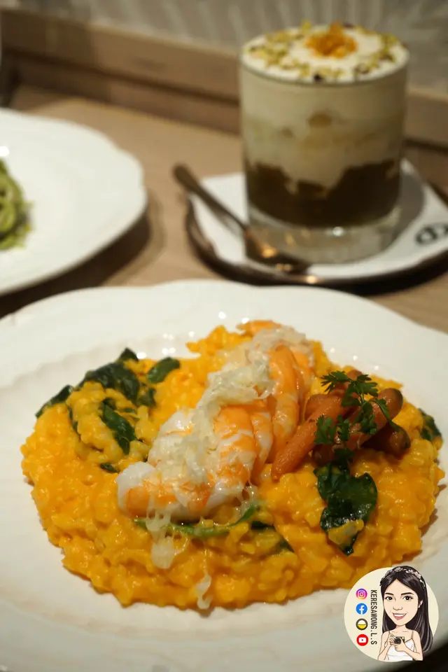 蝦哈哈甘筍汁意大利飯