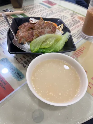 咸鱼煎肉饼饭