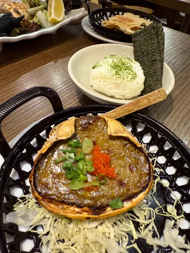 蟹味噌甲羅燒