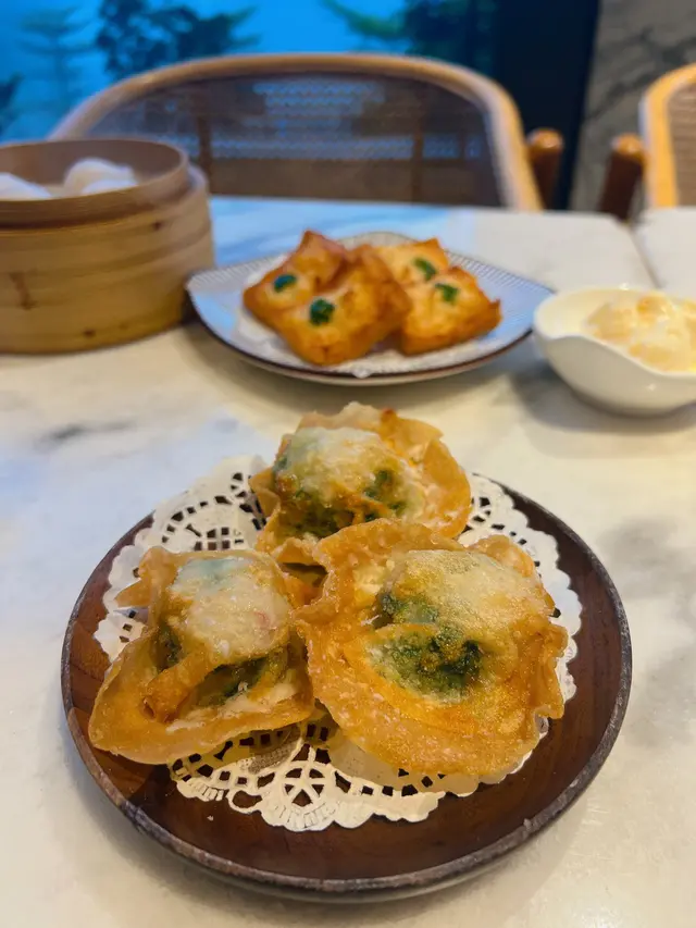 韭菜金錢蟹盒