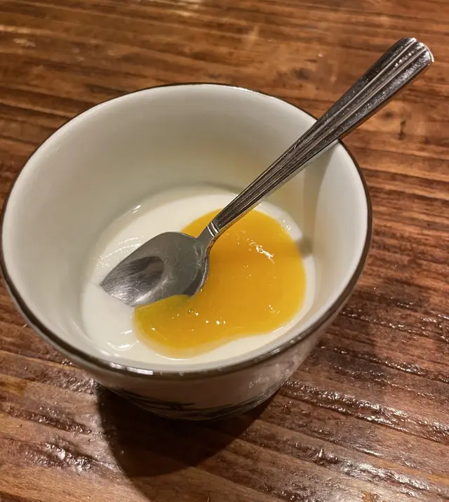 豆乳奶凍配芒果蓉