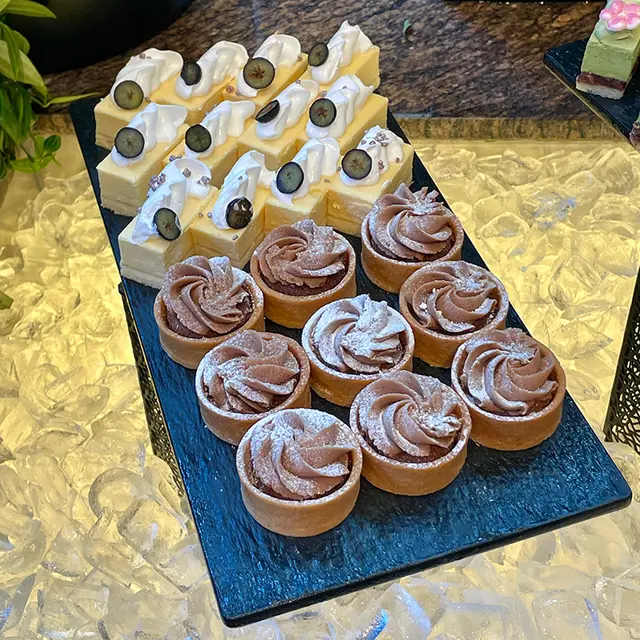 芝士蛋糕及栗子撻