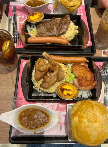 鐵板二人餐