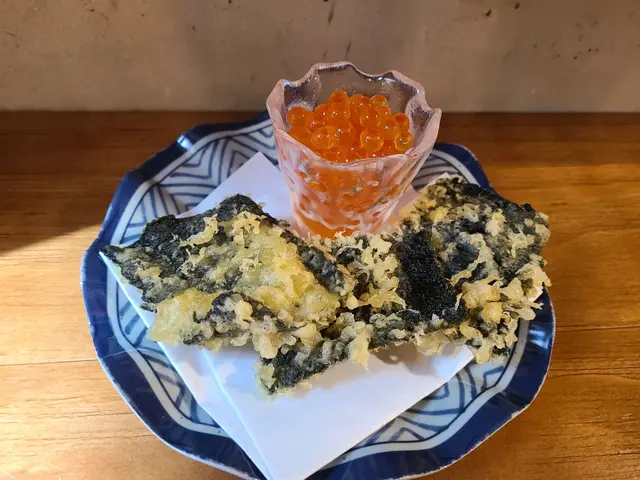 三文魚籽紫菜天婦羅