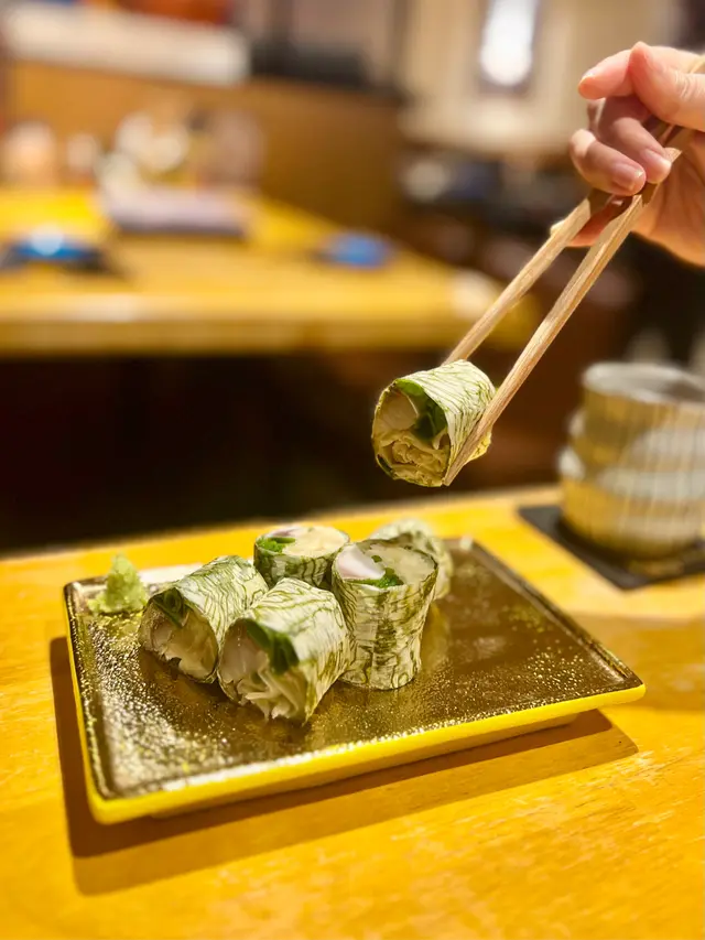 白姜醋鯖魚昆布卷