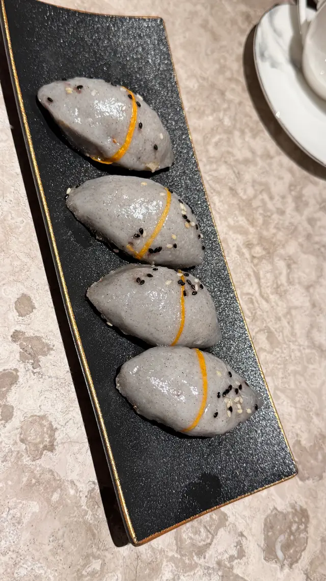 煎黑芝麻客家茶果