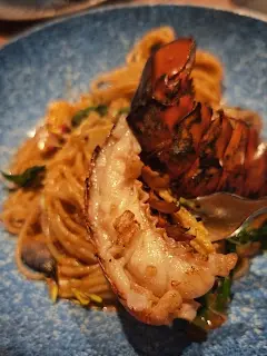 Lobster Pasta With Lobster Tail
