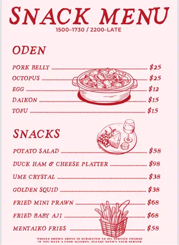 Asia-Japanese Fusion Dishes Snack menu from3:00-5:30pm #snack #foodie 