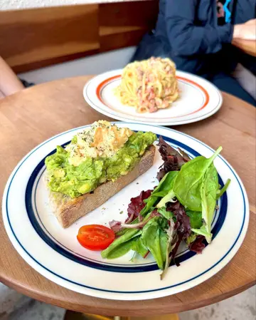 Avocado & Egg Toast w/Salad