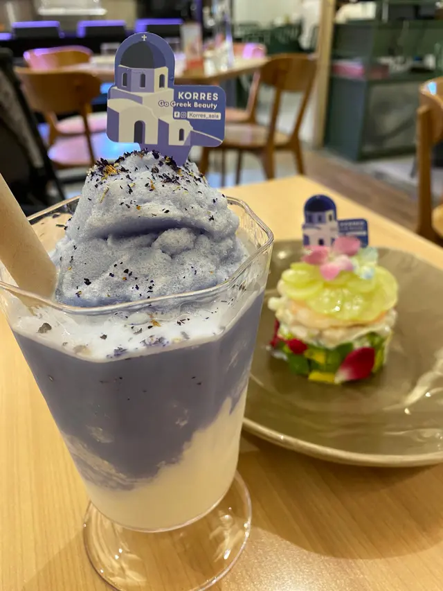 蝶豆花鮮奶乳酪