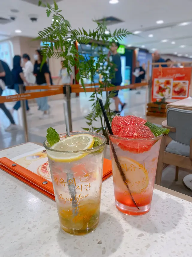 清爽爆汁西柚檸檬梳打,初夏青柑柚子梳打