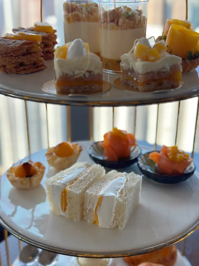 芒果蟹肉忌廉三文治